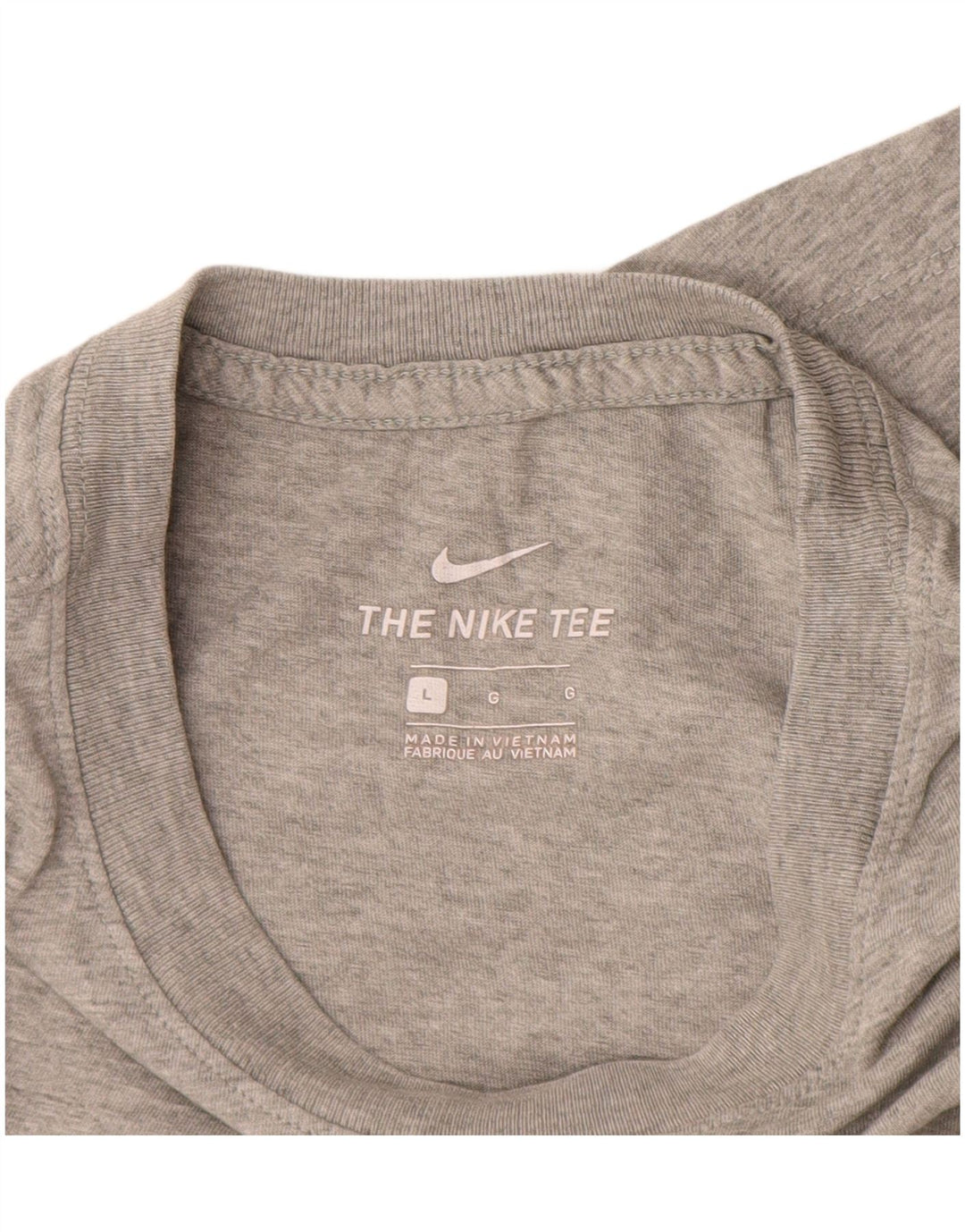 NIKE Camiseta gráfica para hombre Top grande de algodón gris