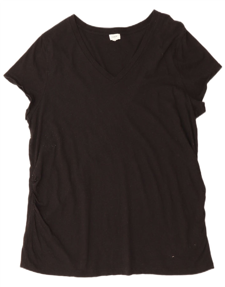 J. Crew Camiseta para mujer Top UK 46 Grande Algodón negro