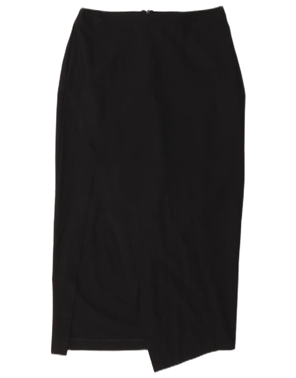 Zara Mujer Falda Midi XS W24 Negro