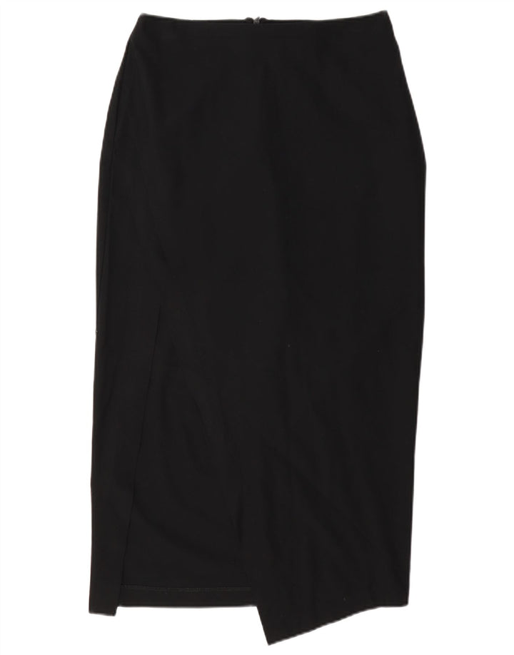 Zara Mujer Falda Midi XS W24 Negro