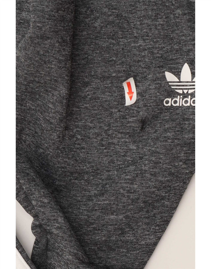 Adidas Pantalones de chándal para mujer Joggers UK 12 Poliéster gris medio