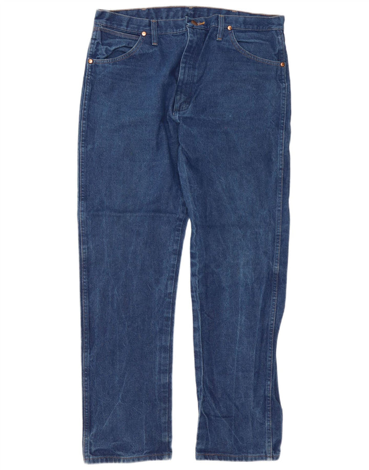 Vaqueros Wrangler Hombre Rectos W37 L32 Algodón Azul
