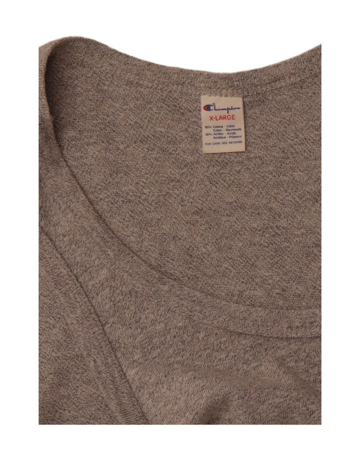CHAMPION Camiseta sin mangas para mujer UK 18 XL Gris moteado algodón deportivo