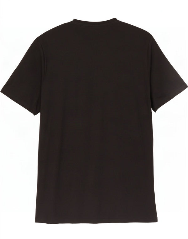 Guess Camiseta gráfica para hombre Top grande de algodón negro