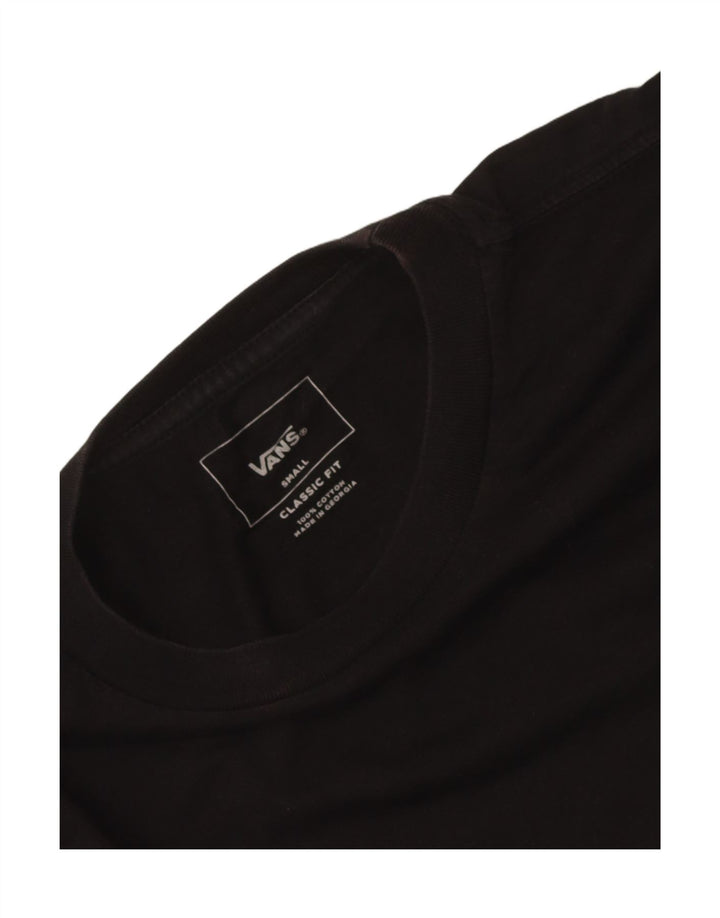Vans Hombre Classic Fit Top Manga Larga Pequeño Algodón Negro