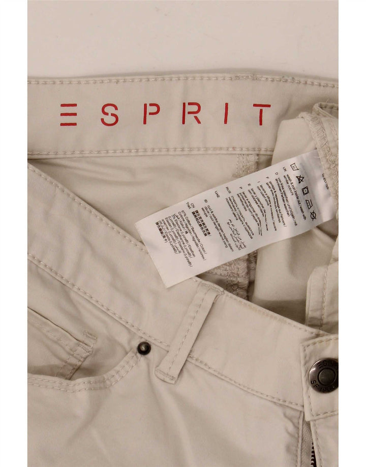 Pantalones informales ajustados para mujer Esprit W34 L32 Algodón beige