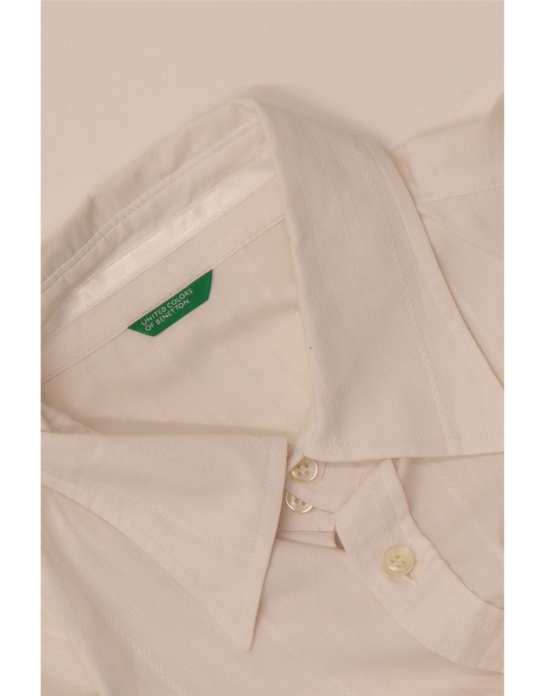 BENETTON Camisa para hombre grande blanca