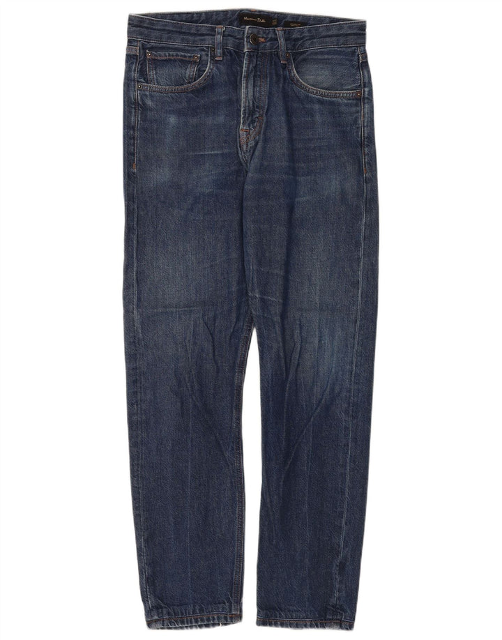 MASSIMO DUTTI Vaqueros rectos para hombre EU 38 Small W30 L30 Algodón azul