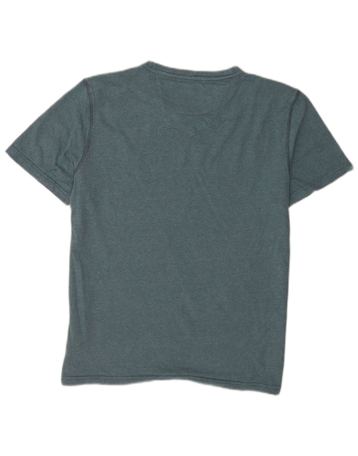 Camiseta para hombre Fat Face Top grande de algodón verde