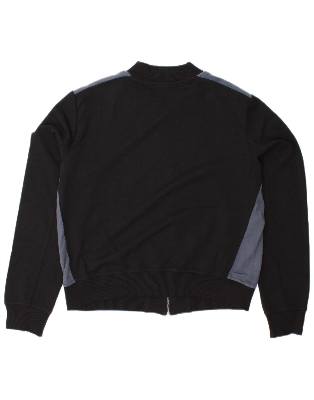 BENETTON Chaqueta top de chándal corta para mujer UK 46 Large Black Colourblock