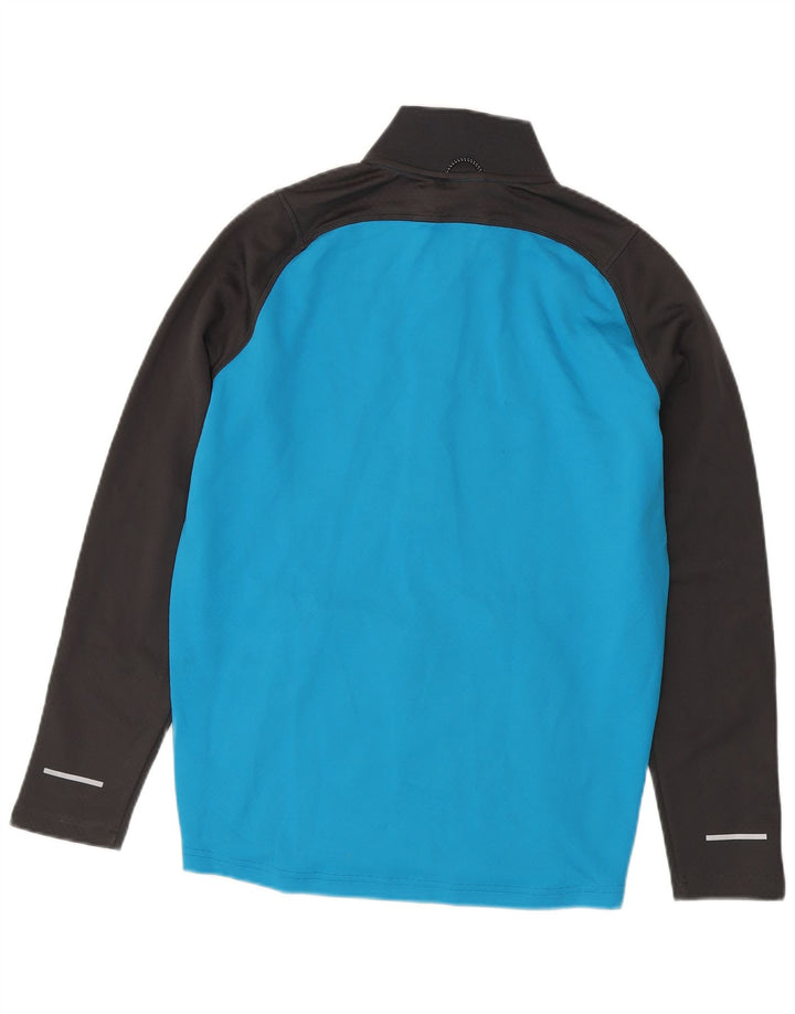 Canterbury Hombre Sudadera Con Cremallera Y Cuello Chándal Top Small Azul Colorblock