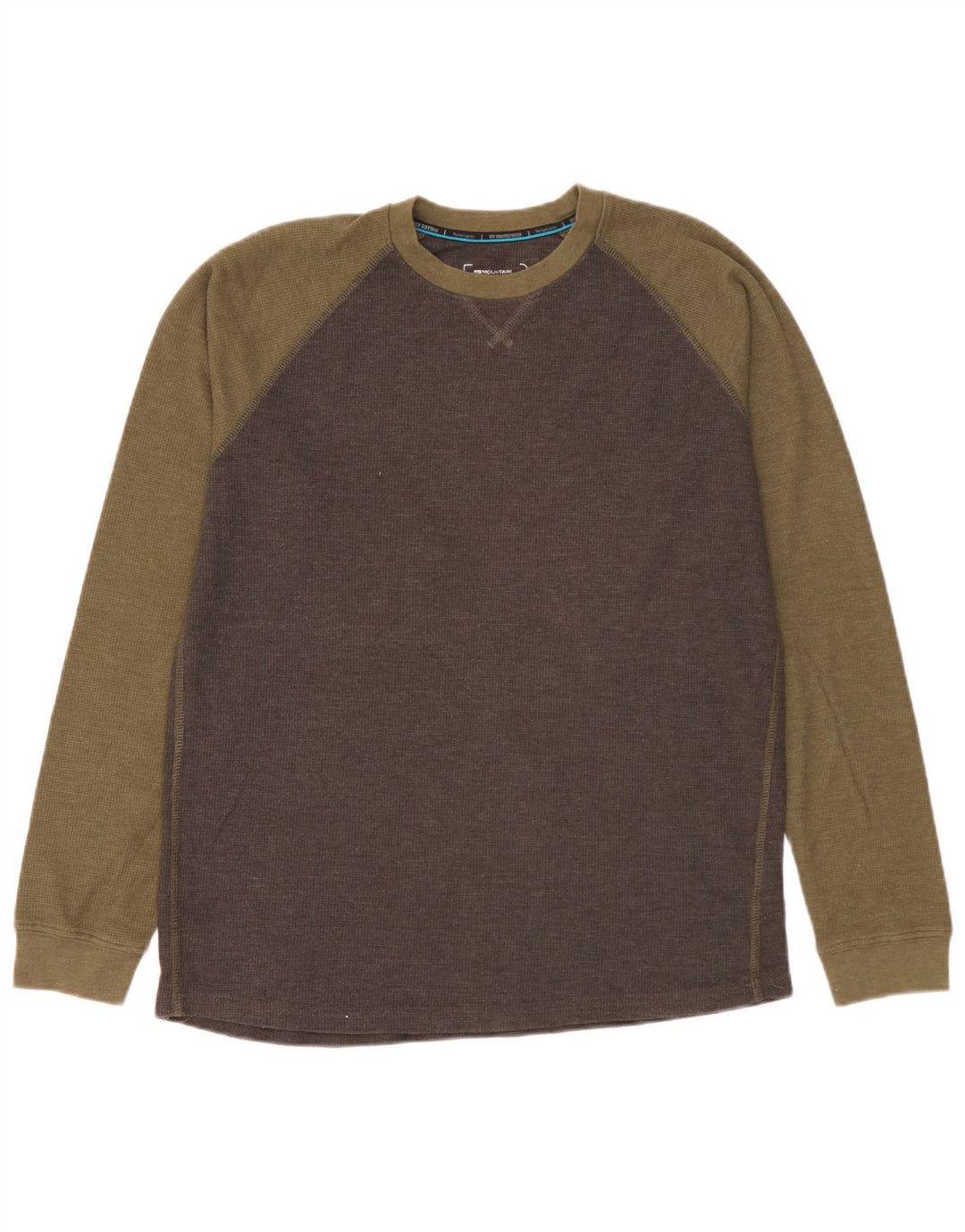 Camiseta IsoCool de manga larga para hombre de Mountain Warehouse con bloques de color gris grande