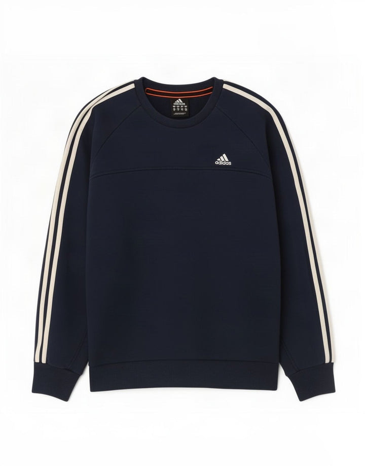 Adidas Hombre Sudadera Jumper Medium Azul Marino Algodón