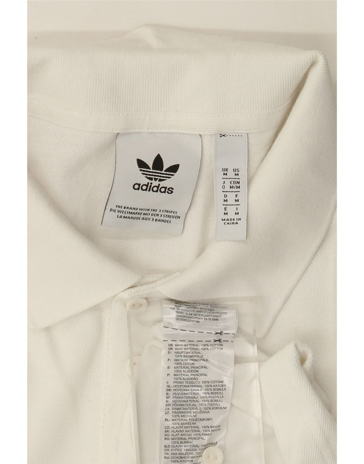 Polo ADIDAS Hombre Algodón Blanco Mediano