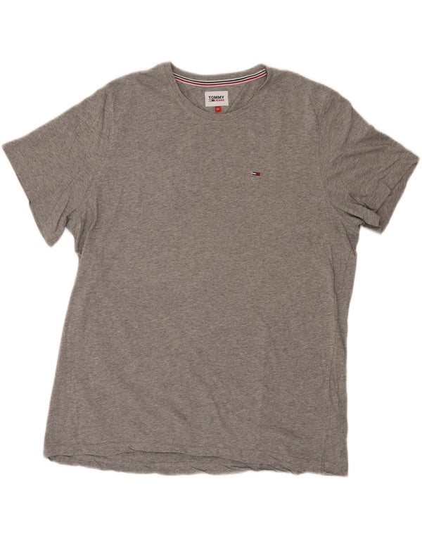 TOMMY HILFIGER Camiseta Mujer Top UK 20 2XL Gris Algodón