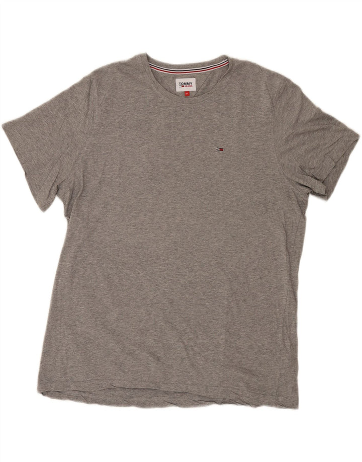TOMMY HILFIGER Camiseta Mujer Top UK 20 2XL Gris Algodón
