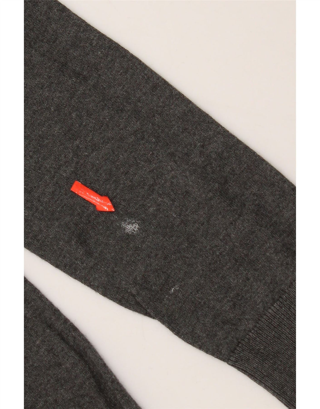 Zara Hombre Jersey Con Cuello En V Seda Gris Medio