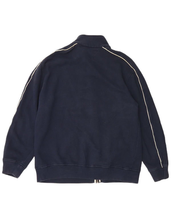 Tommy Hilfiger Hombre Gráfico Chándal Top Chaqueta XL Azul Marino Algodón