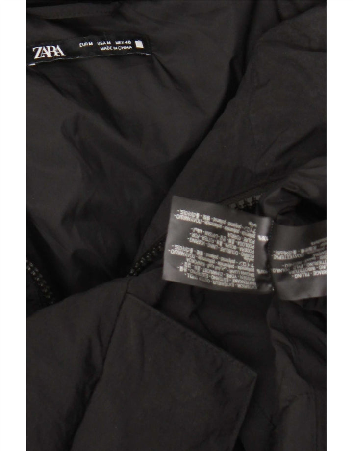 Zara Hombre Chaqueta Acolchada ES 38 Mediana Poliamida Negra