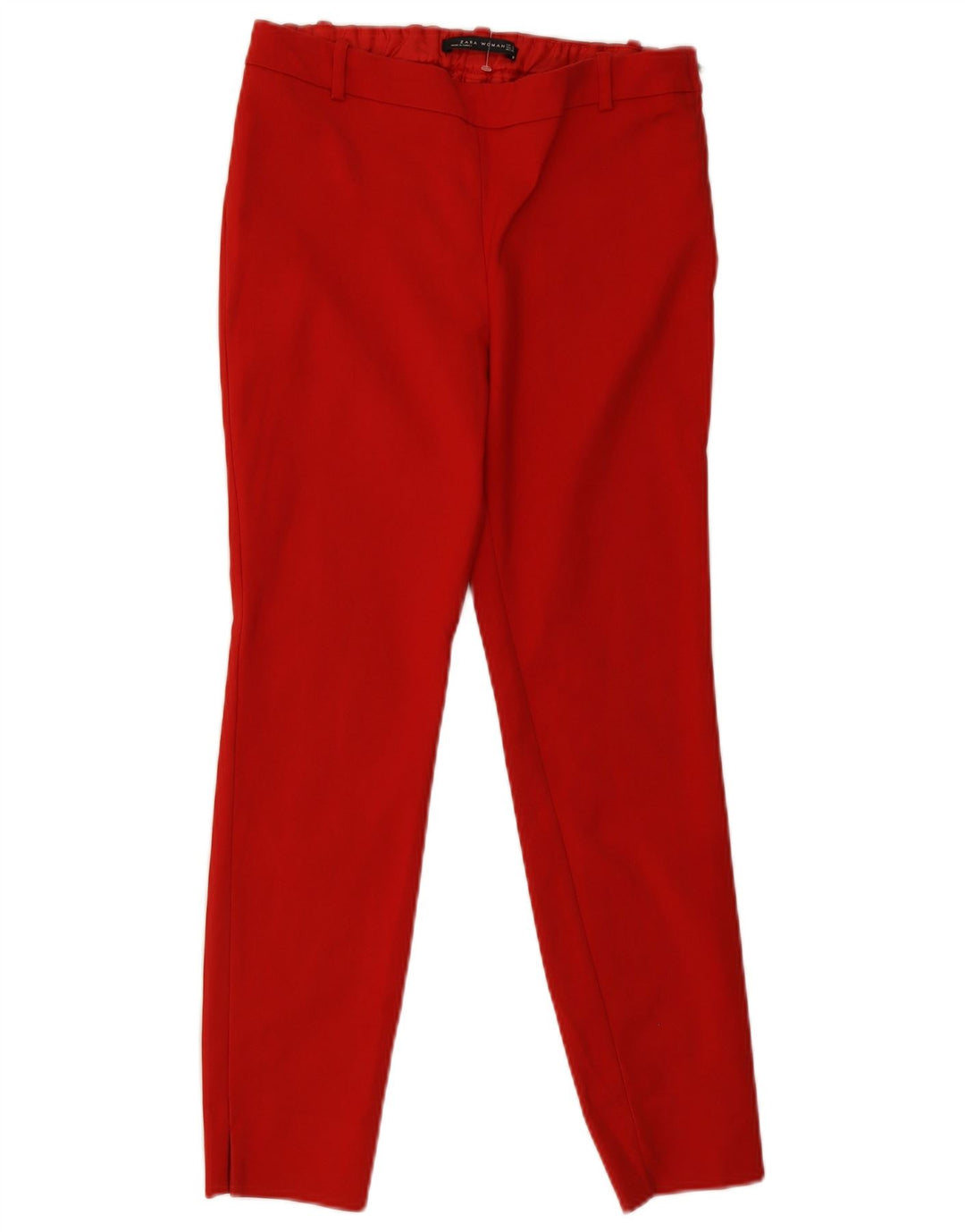 Zara Mujer Pantalones Casuales Slim Small W26 L26 Rojo