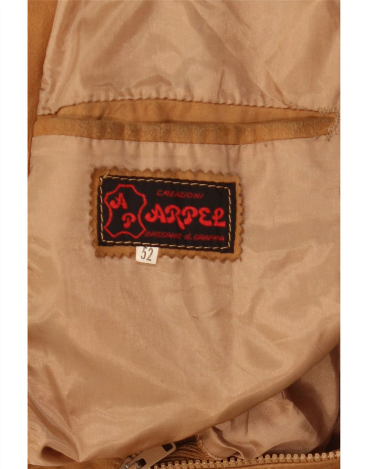 Arpel Chaqueta bomber de ante para hombre IT 52 XL Cuero marrón
