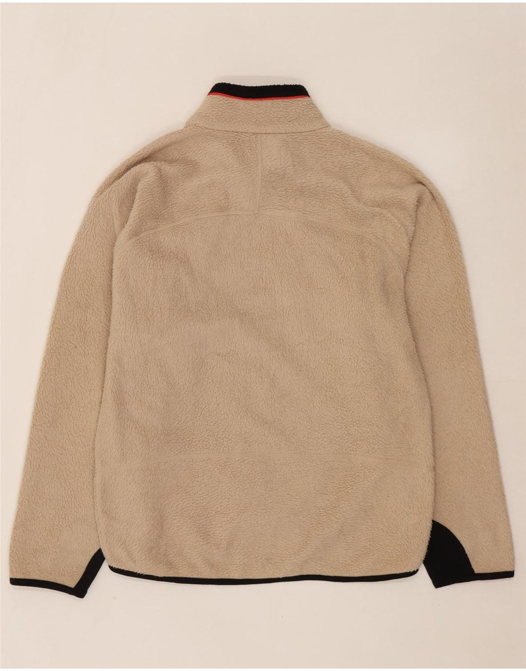 FILA Chaqueta polar para hombre UK 40 Large Beige Colorblock Poliéster