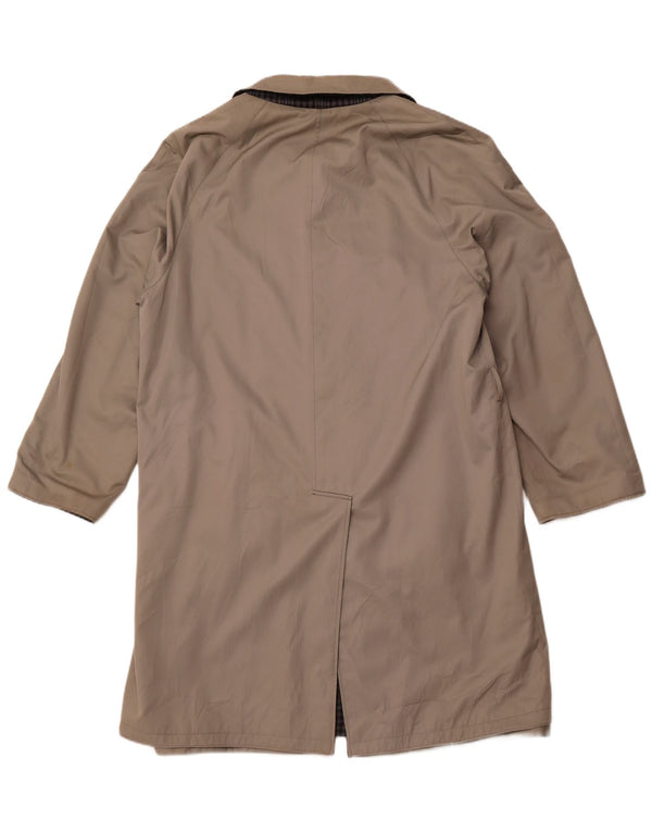 DIOLEN Gabardina reversible para hombre UK 40 Poliéster a cuadros gris grande