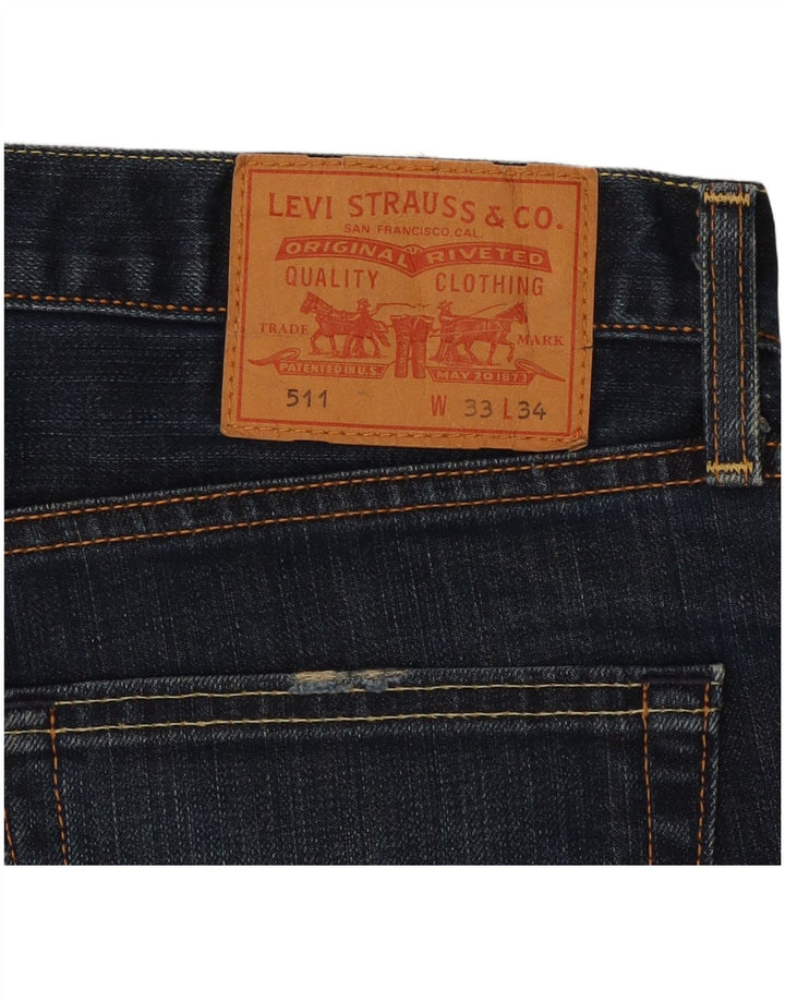 LEVI'S Vaqueros ajustados 511 para hombre W33 L28 Azul