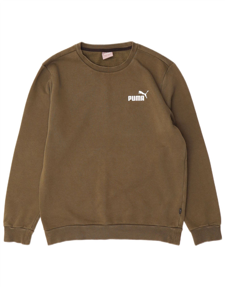 PUMA Sudadera Jumper para Hombre Small Khaki Cotton