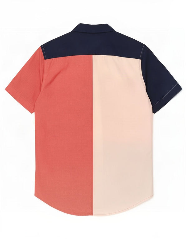Tommy Hilfiger Camisa de manga corta para hombre Small Multicolor Colourblock