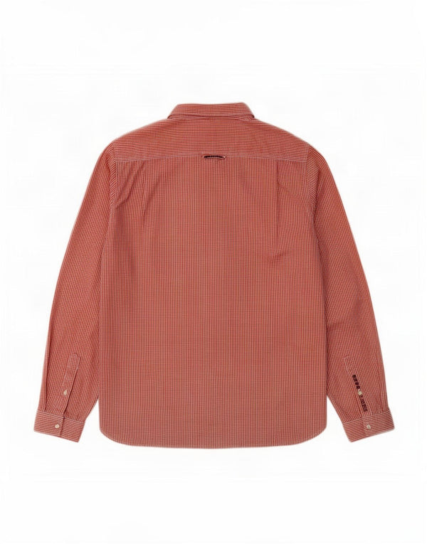 Camisa Superdry para hombre 2XL Algodón a cuadros rojo