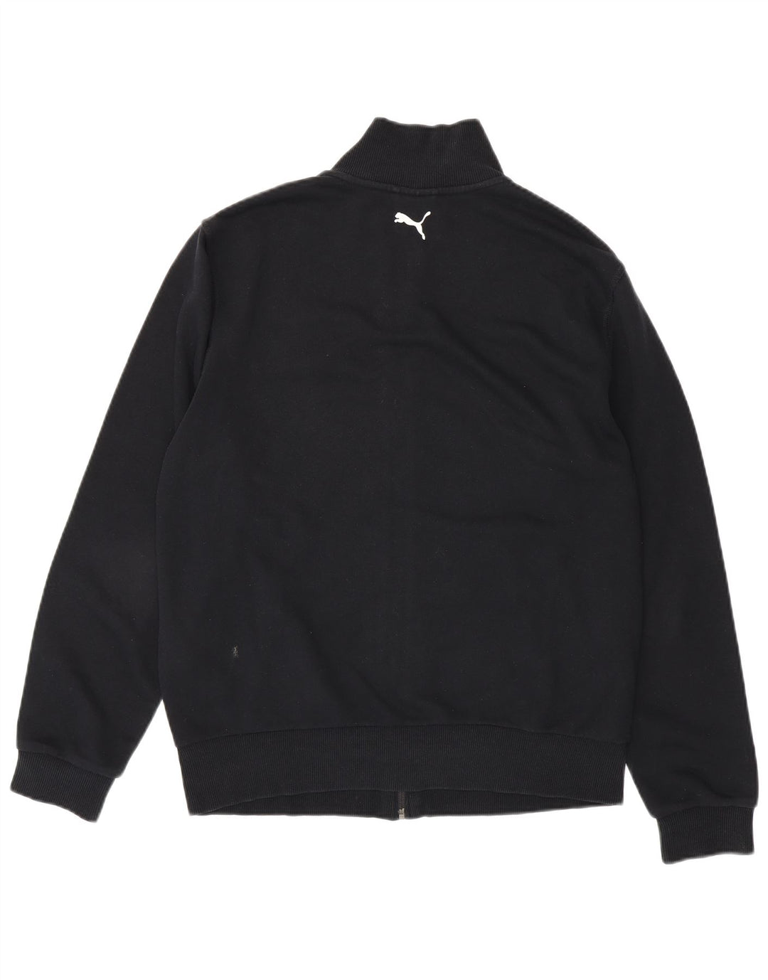 PUMA Mens Tracksuit Top Jacket Medium Black Cotton