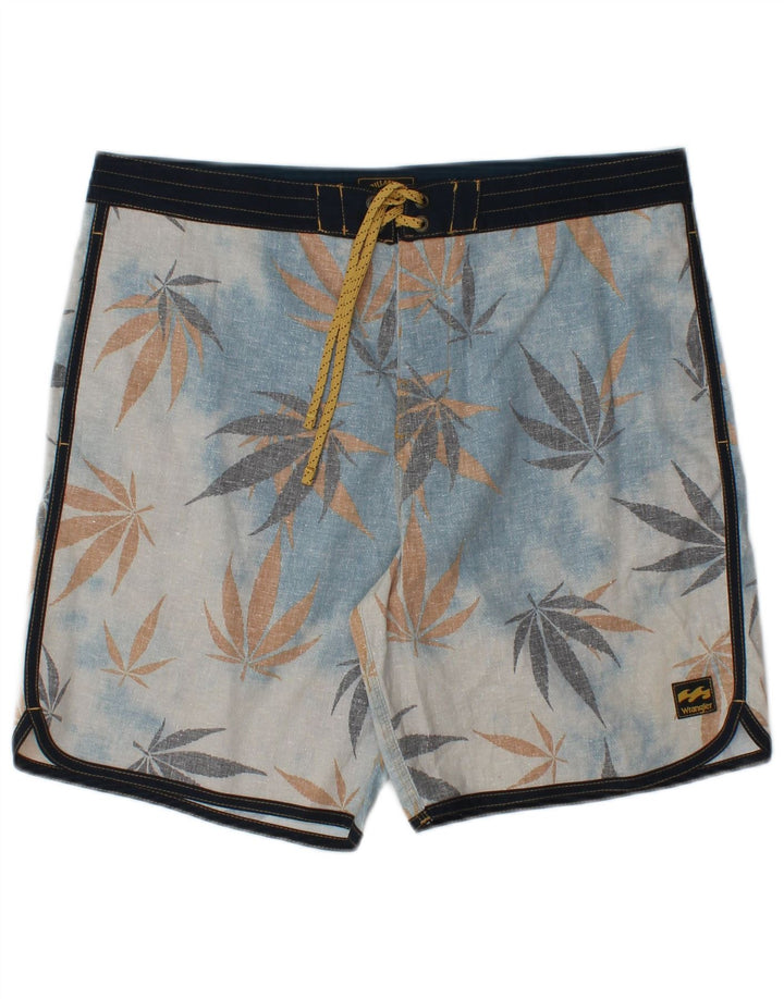 Bañador Wrangler Hombre Azul Medio Floral Cáñamo