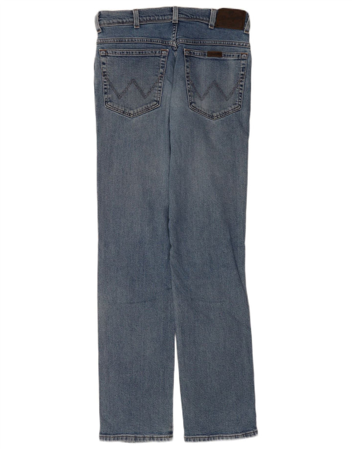 Wrangler Vaqueros rectos de corte regular para hombre W32 L34 Algodón azul
