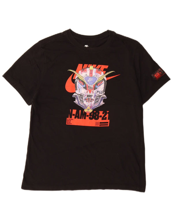 Nike - Camiseta gráfica para hombre, talla grande, algodón negro