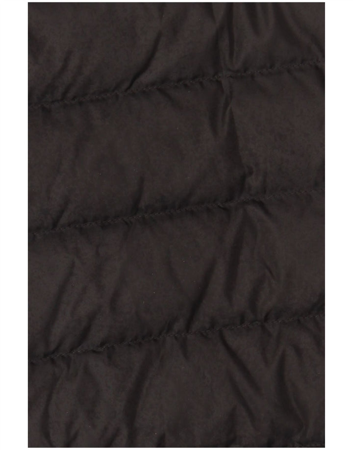 Tommy Hilfiger Abrigo acolchado con capucha para mujer UK 10 Small Poliéster negro