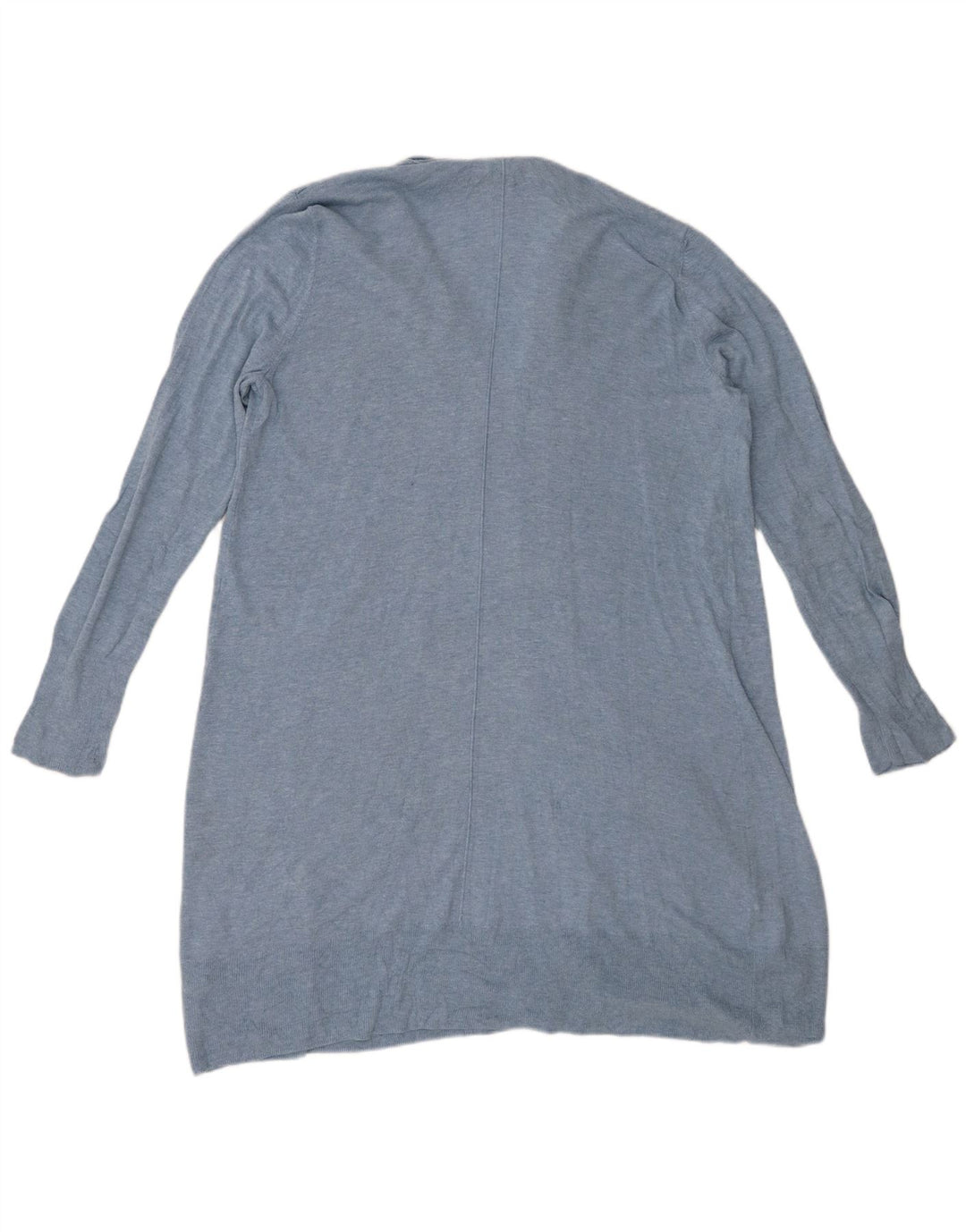 CHAPS Suéter tipo cárdigan abierto largo para mujer UK 46 Algodón azul grande