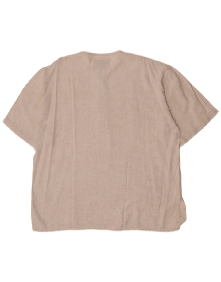 Tipo' S Camisa tipo jersey de manga corta para hombre XL Viscosa beige