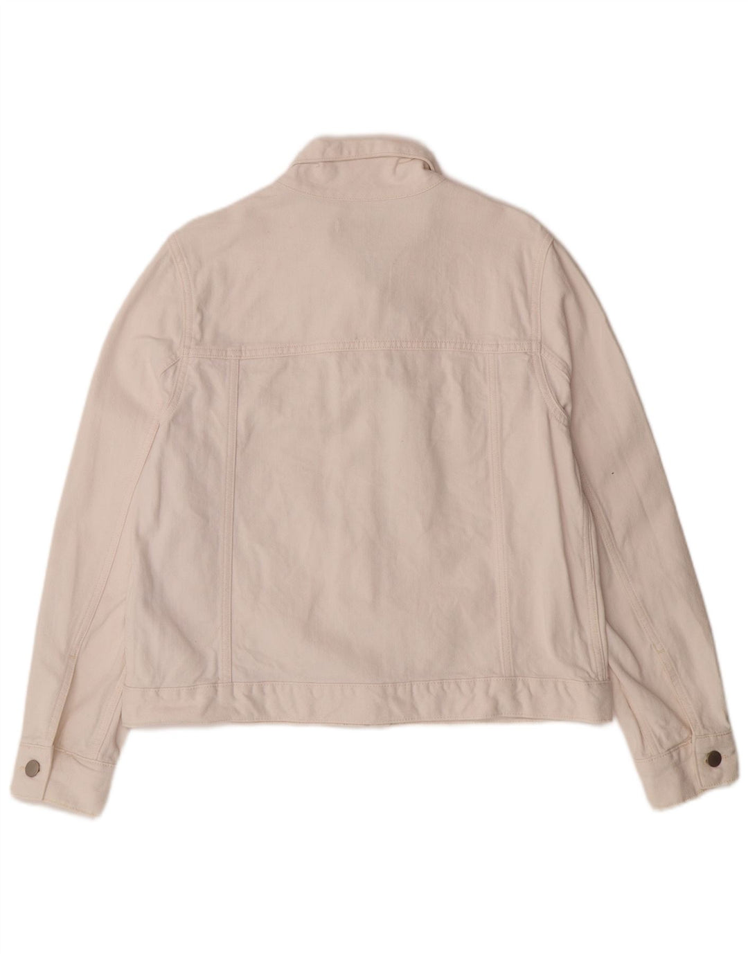 Cos Womens Denim Jacket EU 42 Large White Cotton