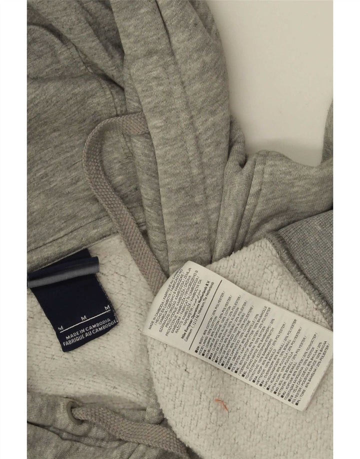 Nike Jersey con capucha y estampado gráfico de algodón moteado en gris medio