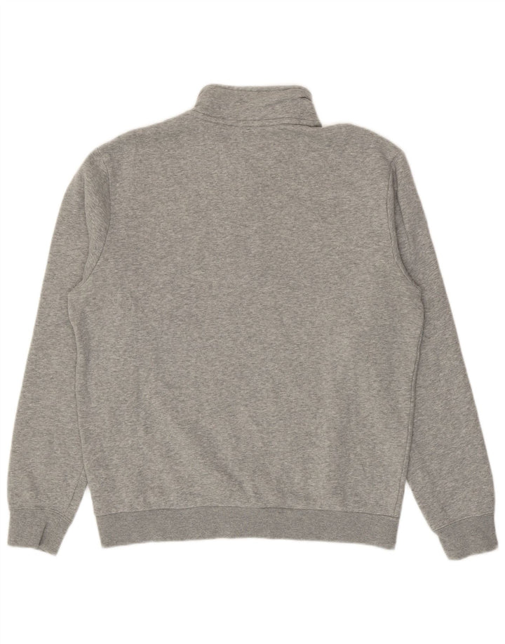 Nike Hombre Sudadera Con Cremallera En El Cuello Jersey De Algodón Color Block Gris Medio