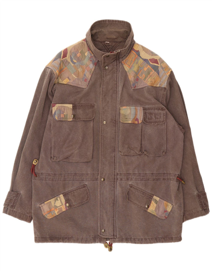 SALEWA Chaqueta utilitaria para hombre ES 42 XL Algodón gris color block