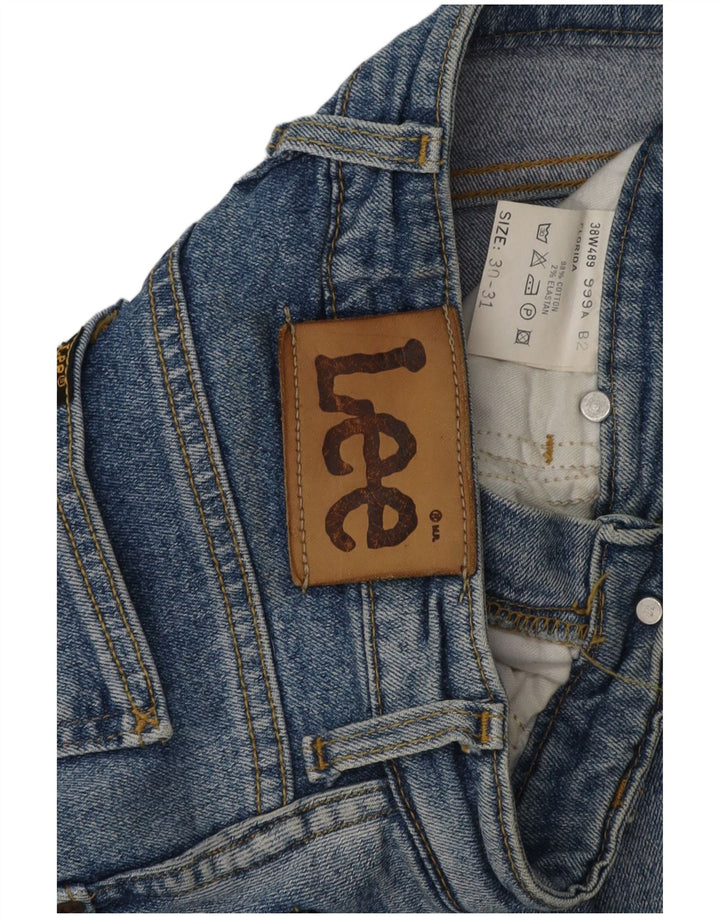 Vaqueros ajustados para mujer LEE W30 L31 Algodón azul