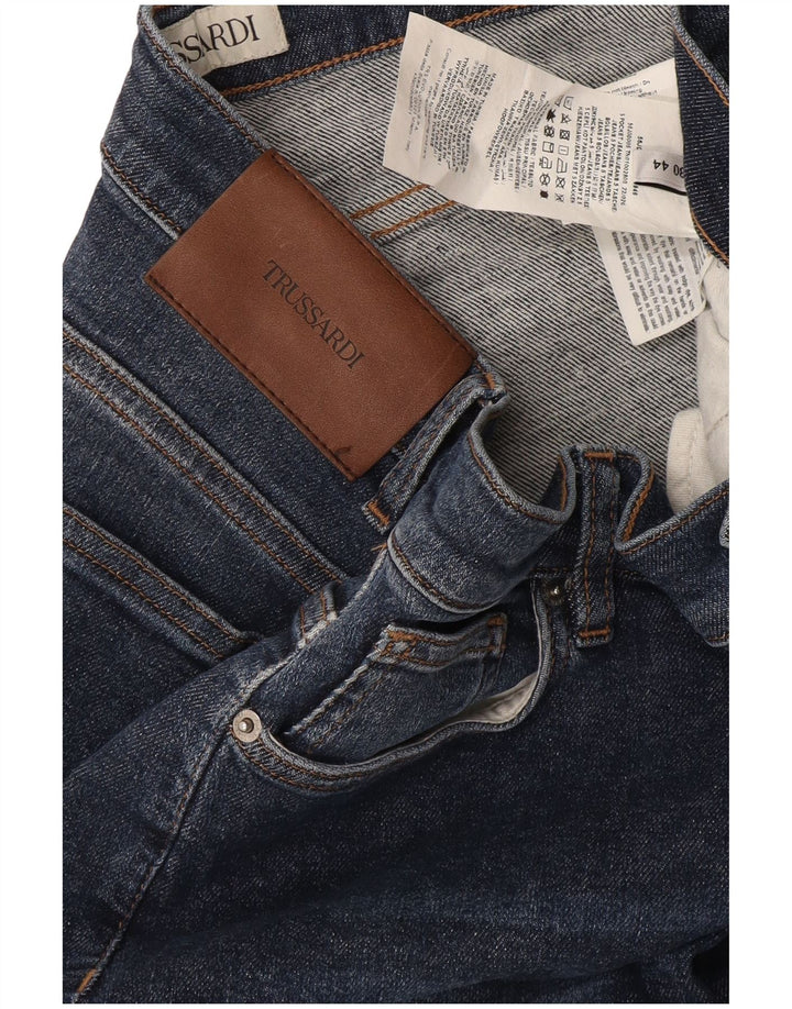 Vaqueros Trussardi Mujer Slim IT 44 Medium W30 L32 Azul Marino Algodón