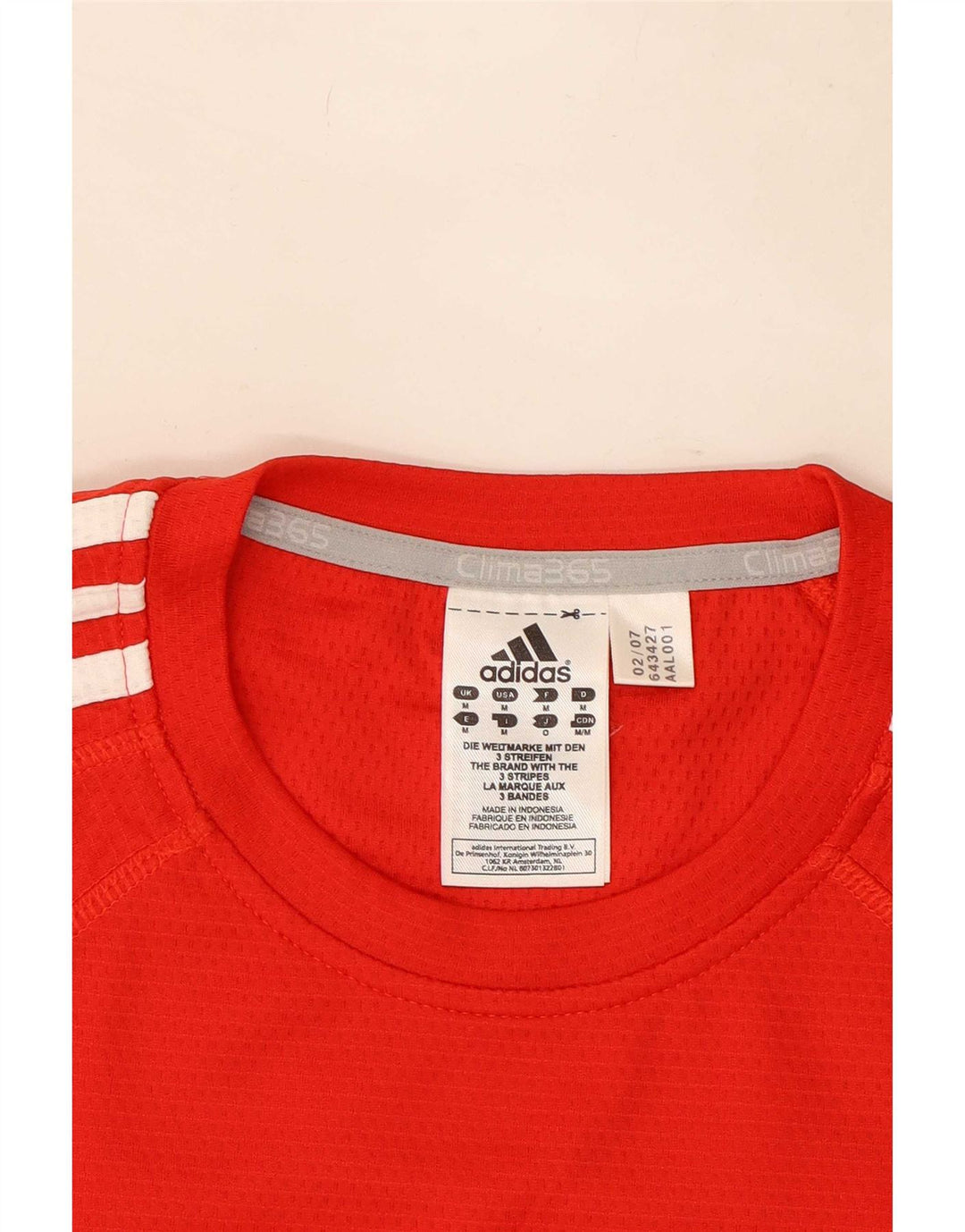 Adidas Mens Kruger Graphic Camiseta Top Medio Rojo Poliéster