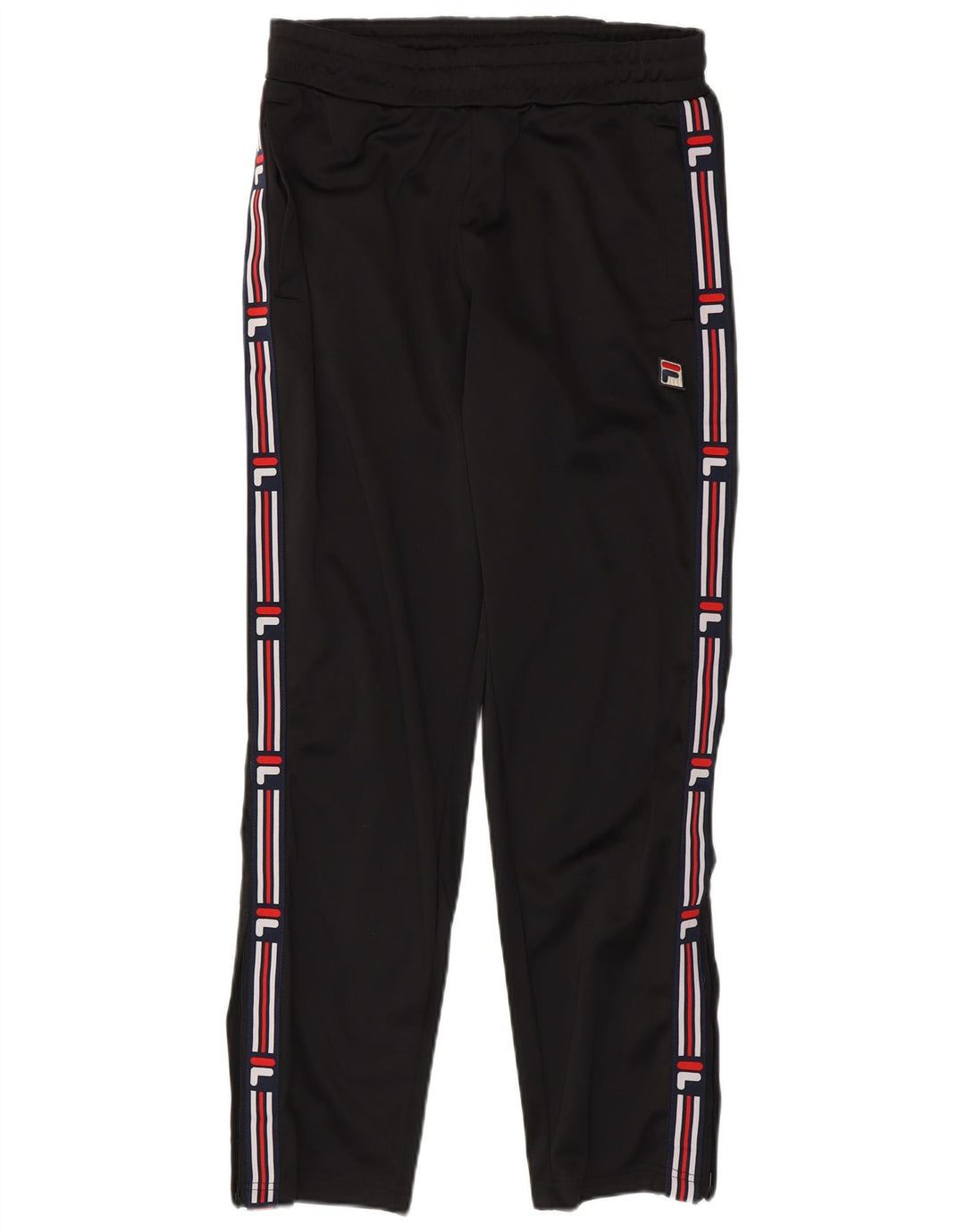 Fila Pantalón De Chándal Gráfico Para Hombre Pequeño Poliéster Negro