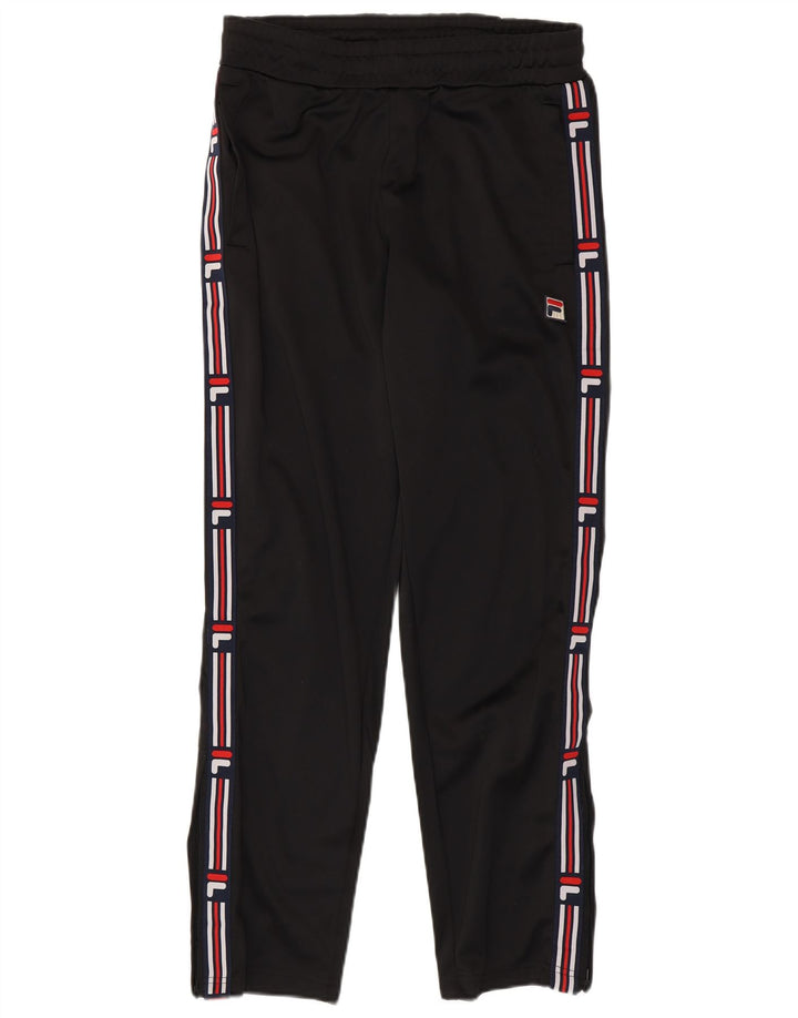 Fila Pantalón De Chándal Gráfico Para Hombre Pequeño Poliéster Negro