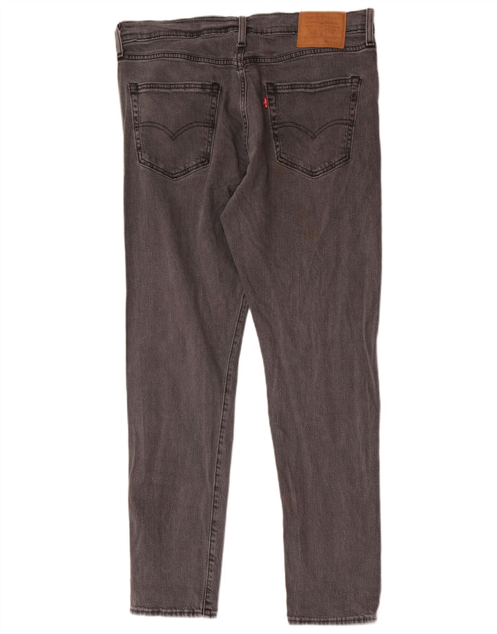 Levi's Hombre 512 Slim Tapered Jeans W34 L32 Algodón Gris