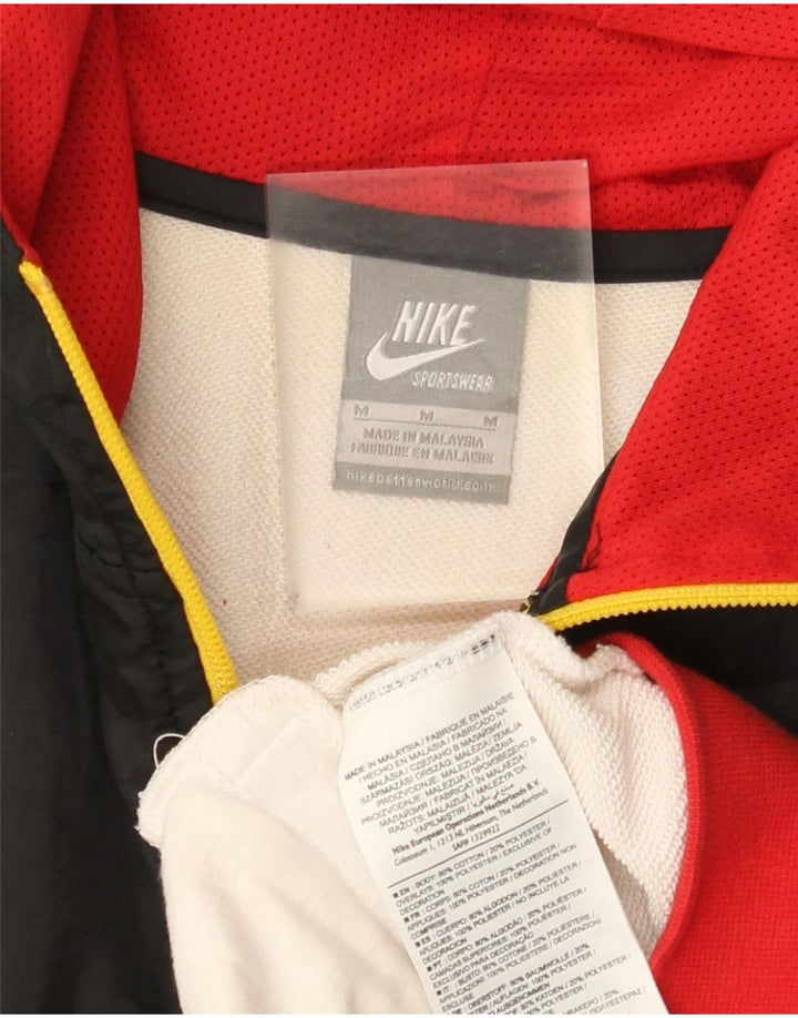 Nike Sudadera con capucha y cremallera gráfica para hombre, talla mediana, multicolor