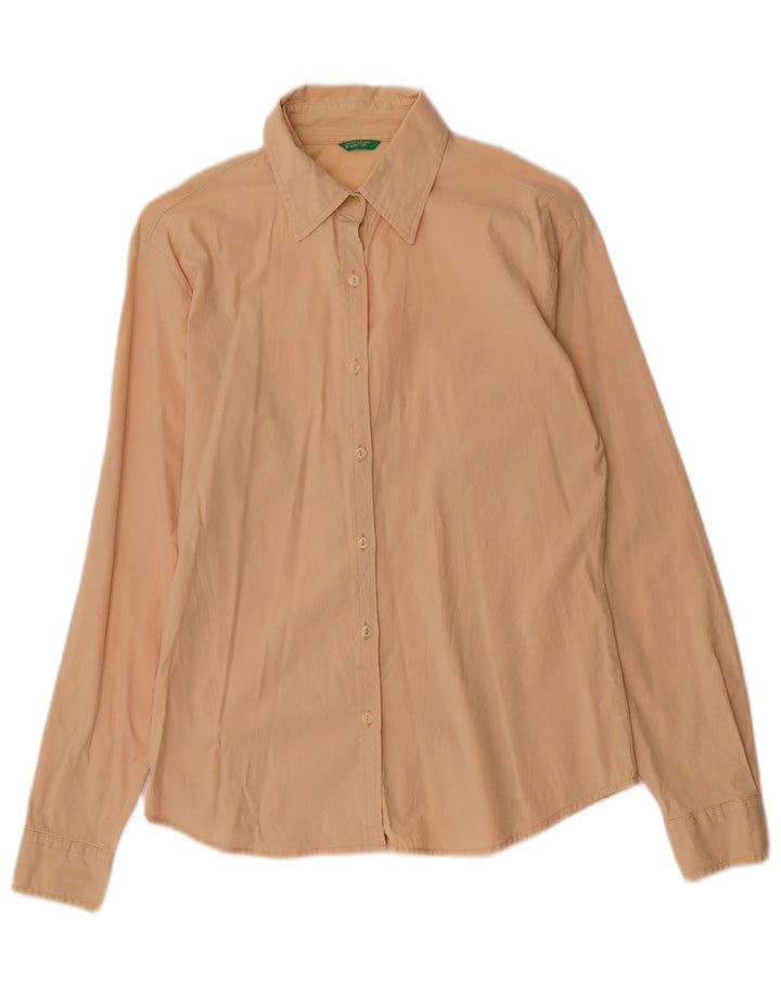 Camisa Benetton Mujer ES 42 Medio Beige